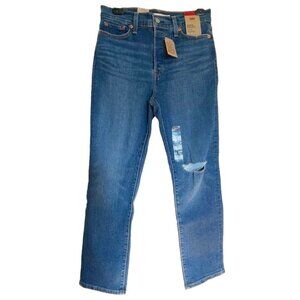 LEVI'S Distressed Wedgie Straight Jeans Size 29 NWT